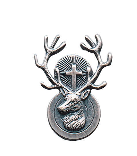 Schützenabzeichen Jagdabzeichen "Hubertushirsch" 10669 Schützenabzeichen Jagdabzeichen "Hubertushirsch" 10669