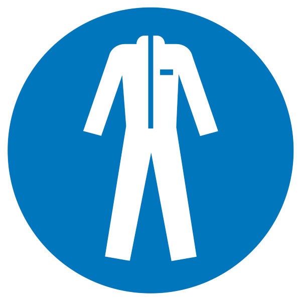 Gebotsschild "Schutzkleidung tragen" Folienschild