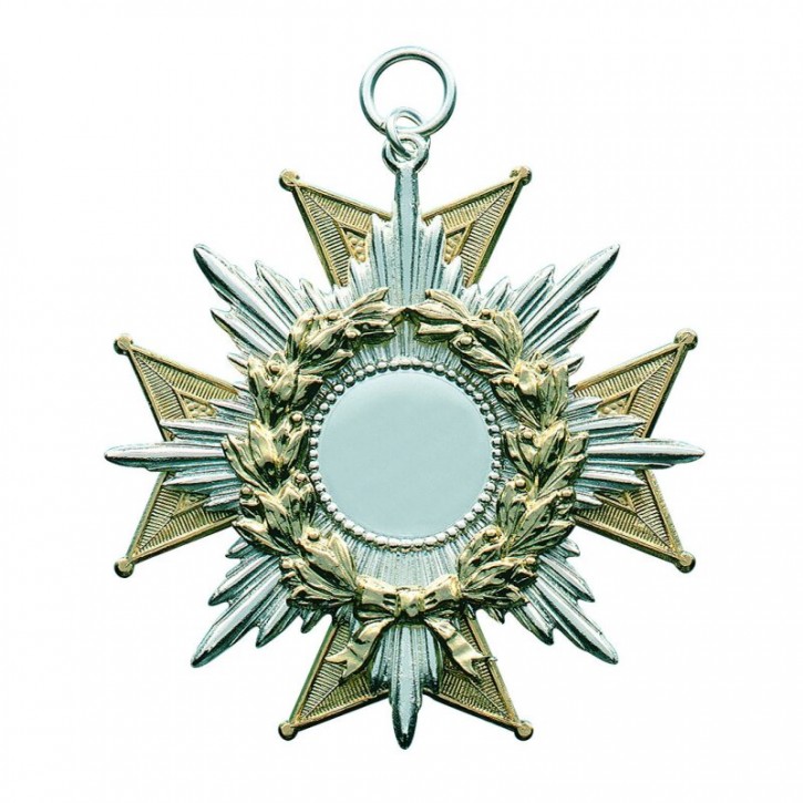 Königsorden, vergoldet, mit Öse und Ring oder Scharniernadel, 06221-11