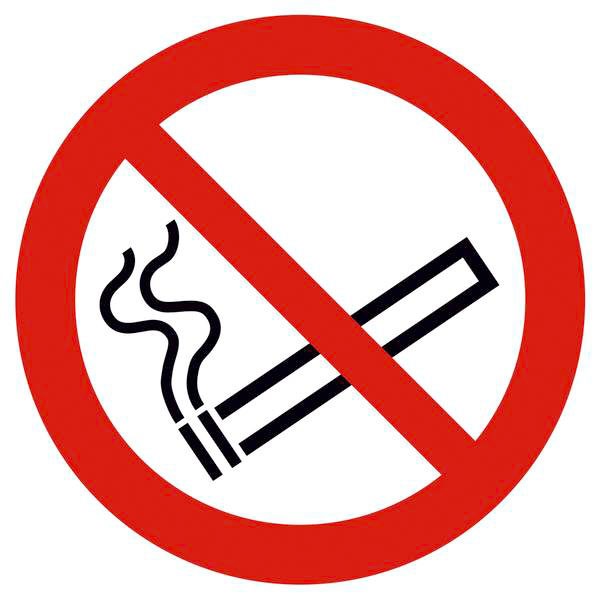 Verbotsschild "Rauchen verboten"