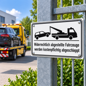 Haltverbotschild 400 x 250 mm | Aluminium geprägt | Parken verboten Schild