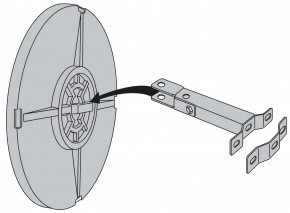 Mehrzweckspiegel Ø 400 Beobachtungsabstand ca. 5 m Spiegel mit grünem Rand Vialux®V514