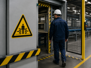Warnschild "Warnung vor Quetschgefahr" nach DIN EN ISO 7010 (W019) | 100 mm