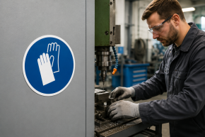 Gebotszeichen „Handschutz benutzen" – M006 nach DIN EN ISO 7010