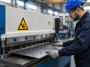 Warnschild „Warnung vor Schnittverletzung" – Warnzeichen für scharfe Kanten und Schneidwerkzeuge