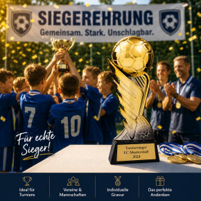 Fußball-Trophäe 210 mm mit Wunschgravur