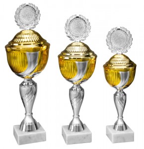 3er Pokalserie "Antonia" 40290 silber-gold auch als Einzelpokal