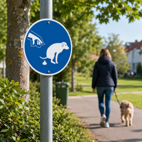 Gebotsschild Hundekot entfernen – Folie oder Alu-Dibond