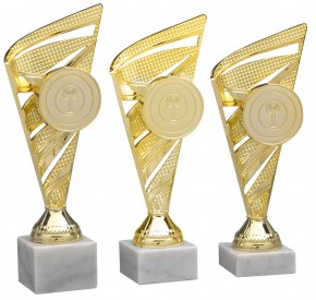 3er Pokalserie "Ständer-Trophäen" in GOLD 58880 3er Serie (gold)