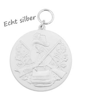 Medaille "JAGEN / JAGD",  mit Öse & Ring Ø 39 mm, 62389