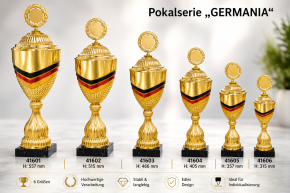 6er Pokalserie "GERMANIA" schwarz-rot-gold 41604 - Höhe: 405 mm