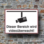 Videoüberwachung Aludibond 8076  297 x 210 mm