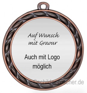 Medaillen indviduell nach ihren Wünschen Ø 70 mm mit Gravurronde 9175 BRONZE Medaillen indviduell nach ihren Wünschen Ø 70 mm mit Gravurronde 9175 BRONZE