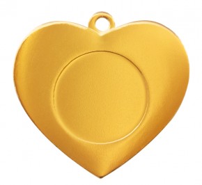 Medaille "HERZ" 9375 mit persönlicher Gravur Ø 50 mm