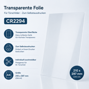 DIN A 4 volltransparent / 10 Seiten
