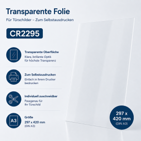 DIN A 3 volltransparent / 5 Seiten
