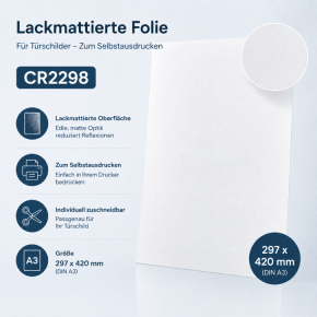 DIN A 3 lackmattiert / 5 Seiten