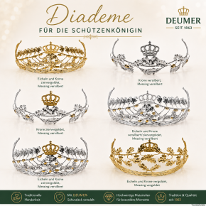 Schützendiadem, Krone für die Königin, 19700-10 vergoldet