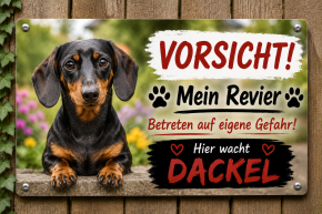 Individuelles Hundeschild – mit Foto & Wunschtext | Aludibond wetterfest