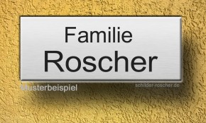 Gravurschild Edelstahl gelasert 100 x 40 mm oder 80 x 30 mm