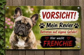 Individuelles Hundeschild – mit Foto & Wunschtext | Aludibond wetterfest