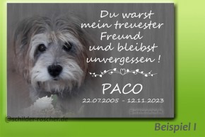Tiergrabschild Gedenktafel Hund Katze Tiergrabschild Gedenktafel Hund Katze