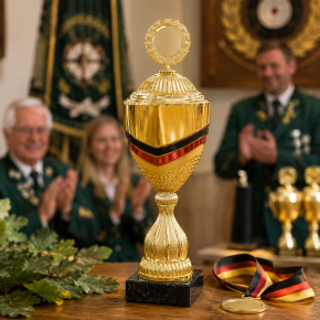 6er Pokalserie "GERMANIA" schwarz-rot-gold 41604 - Höhe: 405 mm