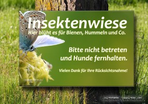 Schild Insektenwiese Natur#11 Schild Insektenwiese Natur#11
