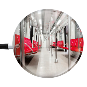 Vumax320 - Ø 300 mm Inspektionsspiegel / Beobachtungsspiegel Stablänge 0,6 bis 1,20 Meter Vumax320 - Ø 300 mm Inspektionsspiegel / Beobachtungsspiegel Stablänge 0,6 bis 1,20 Meter