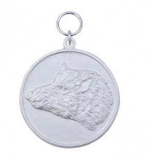 Medaille "Keiler",  mit Öse & Ring Ø 39 mm, 54788 Medaille "Keiler",  mit Öse & Ring Ø 39 mm, 54788