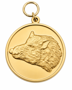 Medaille/Orden "Keiler",  mit Öse & Ring Ø 39 mm, 54788