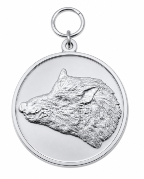 Medaille/Orden "Keiler",  mit Öse & Ring Ø 39 mm, 54788