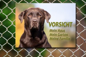 Hundewarnschild Tierschild nach eigenen Wünschen Warnung vor dem Hund Katze Maus