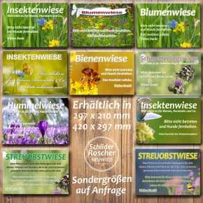 Schild Blumenwiese Natur#3