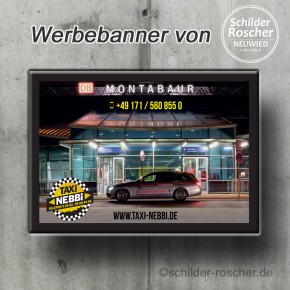 Banner / Planen individuell nach Kundenwunsch PVC-Frontlit-Banner 510 g/m² B1 / 4000 mm x 1000 mm