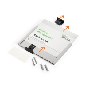 Türschild INFO SIGN DIN A5 hoch – Aluminium mit Acrylglas | AL5516