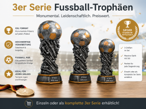 Große Resinfiguren "Weltpokal" Höhe: 450 mm