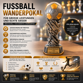 Große Resinfiguren "Weltpokal" Höhe: 450 mm