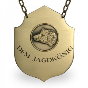 Jagdkette "Dem Jagdkönig"  54993 Keiler / ALTSILBER