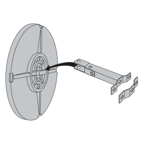 P.A.S.® Industriespiegel 800 x 600 mm mit gelb-schwarzem Rahmen Vialux988 Beobachtungsabstand bis 20 Meter