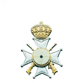 Orden, Messing, ziervergoldet, mit Scharniernadel oder Öse und Ring 21063 Orden, Messing, ziervergoldet, mit Scharniernadel oder Öse und Ring 21063